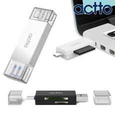 블랙박스 SD카드리더기 C타입 OTG젠더 메모리카드 마이크로SD USB 멀티 리더기, 블랙, 1개