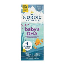 노르딕내추럴스 베이비 유아 DHA 485mg 비타민 D3 300 IU 액상 리퀴드 60ml