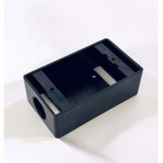 PVC 노출박스 블랙 스위치용 박스 1개용 검정색 흑색 스위치박스 70X120X44, 1개