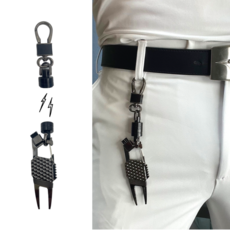 온리골프 자석 디봇툴 그린보수기 디봇 수리기 퍼터키퍼 골프 캐디 악세사리 용품, 1개, 골드