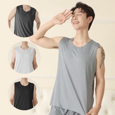 남성루즈핏U넥홀겹나시 헬스장 운동복 트레이닝 나시