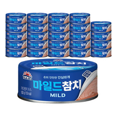 사조 안심따개 마일드 참치 / 통조림 참치캔, 100g, 25개