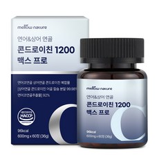 멜로우네이쳐 연어 상어 연골 콘드로이친 1200 맥스프로, 1개, 60정 1개, 60정