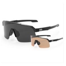 40192 얀테로븐 하이퍼 자전거고글 러닝 선글라스 매트블랙 브라운변색+블랙미러, 단품, 1개