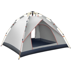 露營帳篷 3秒速開免安裝設計, 3-4人自動帳