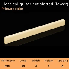 우소이션 소뼈 원색 어쿠스틱 기타 클래식 너트 슬롯형 다양한 크기의 상하, 01 China Mainland, 04 Classical guitar-80