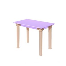 교연교구 어린이집 유치원 전용 입식 책상 테이블 미니 1인입식책상, W650xD450, H660(초등고학년)플라스틱다리, 보라
