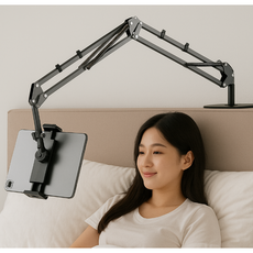 셀그립 침대 태블릿 핸드폰거치대, 화이트, 1개