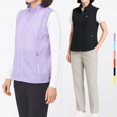 [쾌적한 체형 커버 필수템] 여성 경량 바람막이 집업 조끼 MBVW537 (95~110)