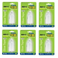 아모스 딱풀테이프 리필 8.4mm x 8M, 6개