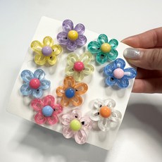 땡스스토리 유광 플라워 악세사리 파츠 12p