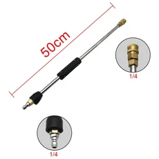 고압 세차 건용 익스텐션 지팡이 M14 나사 또는 빠른 연결 막대 액세서리 15 cm, 03 quick plug 50cm