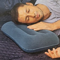 여행용베게 베스트웨이67121 캠핑 여행용 사각 목베개 42cm베게, 본상품