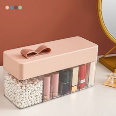 엠마고 화장품 정리함 미니수납함, 핑크