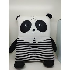 압소바해피랜드 귀여운 팬더 인형 짱구베개 HWC-3130P, 검정