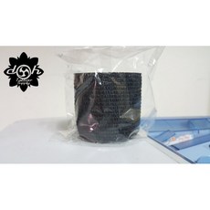 DH TATTOO SUPPLY 夏安筆/馬達機器專用防滑繃帶, 1個, 黑色寬版繃帶, 黑色