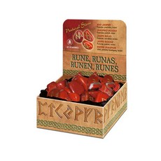 레드제스퍼룬스톤 한글해설서 주머니제공 Red Jasper Rune Stone, 1개