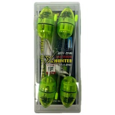 엑스헌터 전자 캐스팅볼 X-hunter 던질찌, 그린F, 4개