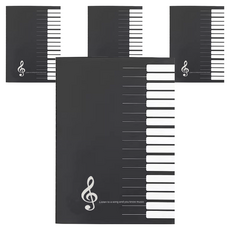 구디파이 오선지 악보 음악노트, 블랙, 4개