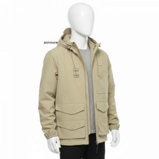 내셔널지오그래픽 N251UJP901 멀티포켓 후드 마운틴 점퍼 샌드 베이지