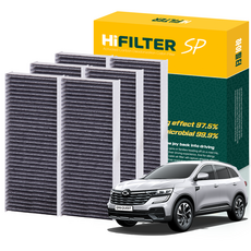 하이필터 르노 QM6 활성탄 자동차 에어컨필터, 3개, QM6 (27277-2519R) 2P HI-R018