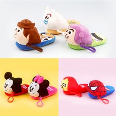DUGNMARKT 디즈니 슬리퍼 가방고리 13cm 캐릭터 키링 인형 소품 선물, 미키마우스