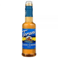 Torani 캐러멜 시럽 무설탕 300ml(12.7FL 온스) (4팩), 300ml