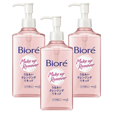 비오레 메이크업 리무버 모이스트 클렌징 리퀴드, 230g, 230ml, 3개