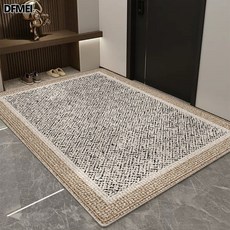 QRU入戶門地墊家用高級感別墅大門口防滑腳墊子進門玄關耐髒除塵地毯, 1個, 霧寂