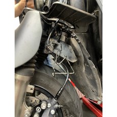 SUI125 金屬油管 煞車油管 前面 - 提升手感 制動升級, 1個, 上30度正彎,下直通頭1.25MM(粗牙)