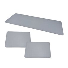 스프링커밍 규조토 발매트 사각 3종 세트 소형 대형 주방 욕실 싱크대 매트, 연그레이