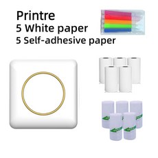 휴대용 소형 프린터 연결 포켓 미니 접착 라벨, 1 set 1