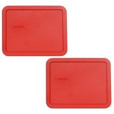 파이렉스 7211-PC 6컵 포피 레드 뚜껑 2개
