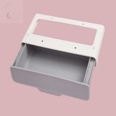 소리공 책상/테이블 아래 접착식 히든 서랍(23.5X11.5CM 그레이) 책상밑정리함 슬라이드수납함