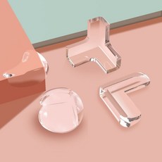보호대 모서리 쿠션커버 실리콘 투명 코너 꼭짓점 모퉁이 시스루 클리어 충격 보호 안전가드 보대 SG-4DM30-7099