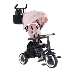 삼천리2024샘트라이크 콤팩트 유아 세발 다기능 자전거 폴딩 휴대형 유모차자전거, 멜란지애프리콧핑크, 멜란지애프리콧핑크, 선택:멜란지애프리콧핑크