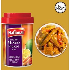 National Mixed Pickle in oil 1kg 내셔널 믹스 피클 인오일1kg, 1개
