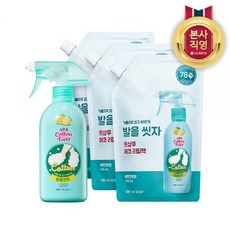 온더바디 코튼풋 발을씻자 풋샴푸 385ml 레몬 1개+리필 500ml 3개, [레몬]본품1+[레몬]리필3