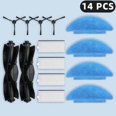 Cecotec Conga Eternal Pet Max X-Treme Ultimate Titanium Vital Parts 액세서리 메인 사이드 브러시 필터, 03 Set B