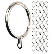 Meriville 28피스 5.1cm(2인치) 내부 지름 금속 커튼 링 아일렛 포함 (28개 세트 백랍)107049