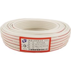 百威電子 TL 太綸電線 聚氯乙烯絕緣花線 VFF 平行線 電源線 50C(1.25平方) 50碼(含稅價), 1個, 50C(1.25平方)/50碼(含稅價)