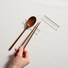 [JAJU/자주] 옻칠 아동 수저 2조, 1개, 다크 브라운