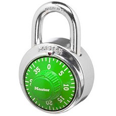 MasterLOCK 락1504D사물함자물쇠다이얼자물쇠 1팩 레드121671, 숫자 조합, 색상은 다를 수 있습니다