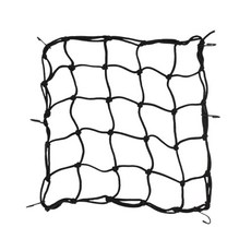 機車置物固定網 高彈力耐用 多用途固定網 安全帽/包裹固定, 黑色, 1個