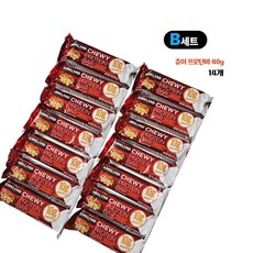 코스트코 츄이프로틴바 소프트앤츄이그래놀라 에너지바 큐티쩡, B 세트 (1개40g/14개)
