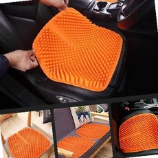 벌집 구조 통기성 자동차 운전석 방석 여름 시원한 쿠션 사무실 의자 엉덩이 압력, 진브라운