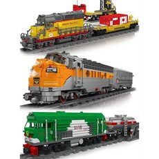 철도 블록 내연 기관차 증기 기차 우주 조립 장난감, 032 시어형 증기기관차 전문가