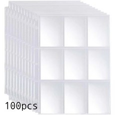 하이하바 3공 9포켓 단면 리필 속지 225 x 296 mm 투명 10개입, 100개, 1매입