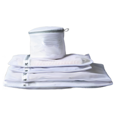 內衣防護網洗衣袋 多尺寸細網加厚 衣物清潔護洗袋 白色, 白, 1個