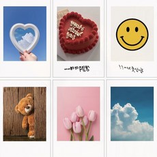 폴라로이드 엽서 카드 미니 메모지 생일축하 편지지 감성 일상 기록 소통 선물용, 상세페이지 참조, 폴라로이드 미니엽서 04.달